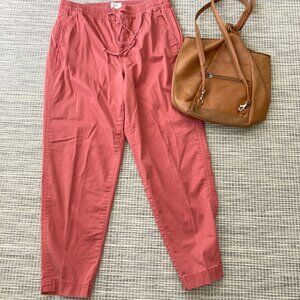 Lou & Grey Pinkish Red  Cosmic Jogger Pant Drawstring Elastic Waist Medium